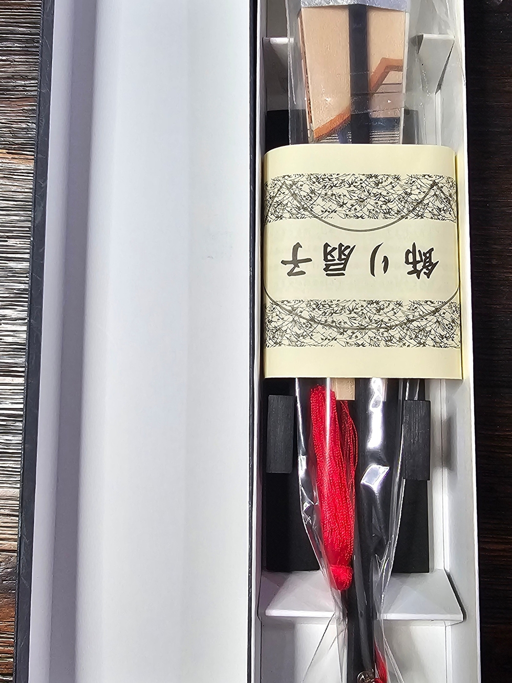 Japanese Folding Fan Luxury Kyoto Sensu 10.63 Inches With Stand Katsushika Hokis